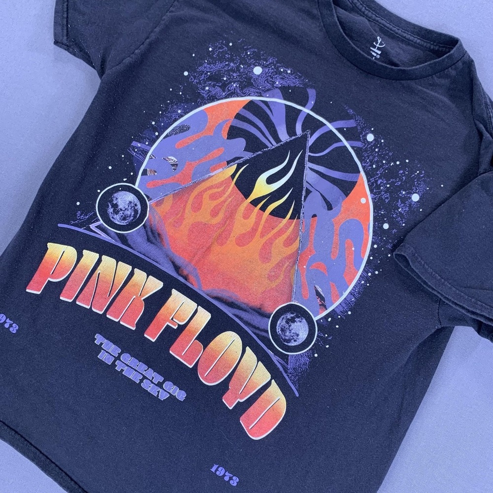 Pink Floyd Shirt Men LG Black The Great Gig In The Sky 1973 Band Graphic (2022)